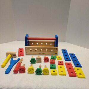 Melissa & Doug Take-Along Wooden Tool Kit Building Toy